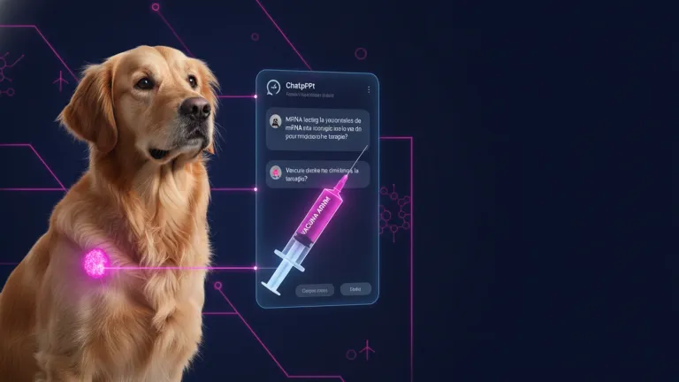 Imagen de portada: Más allá del clickbait: cómo ChatGPT catalizó una vacuna pionera contra el cáncer canino