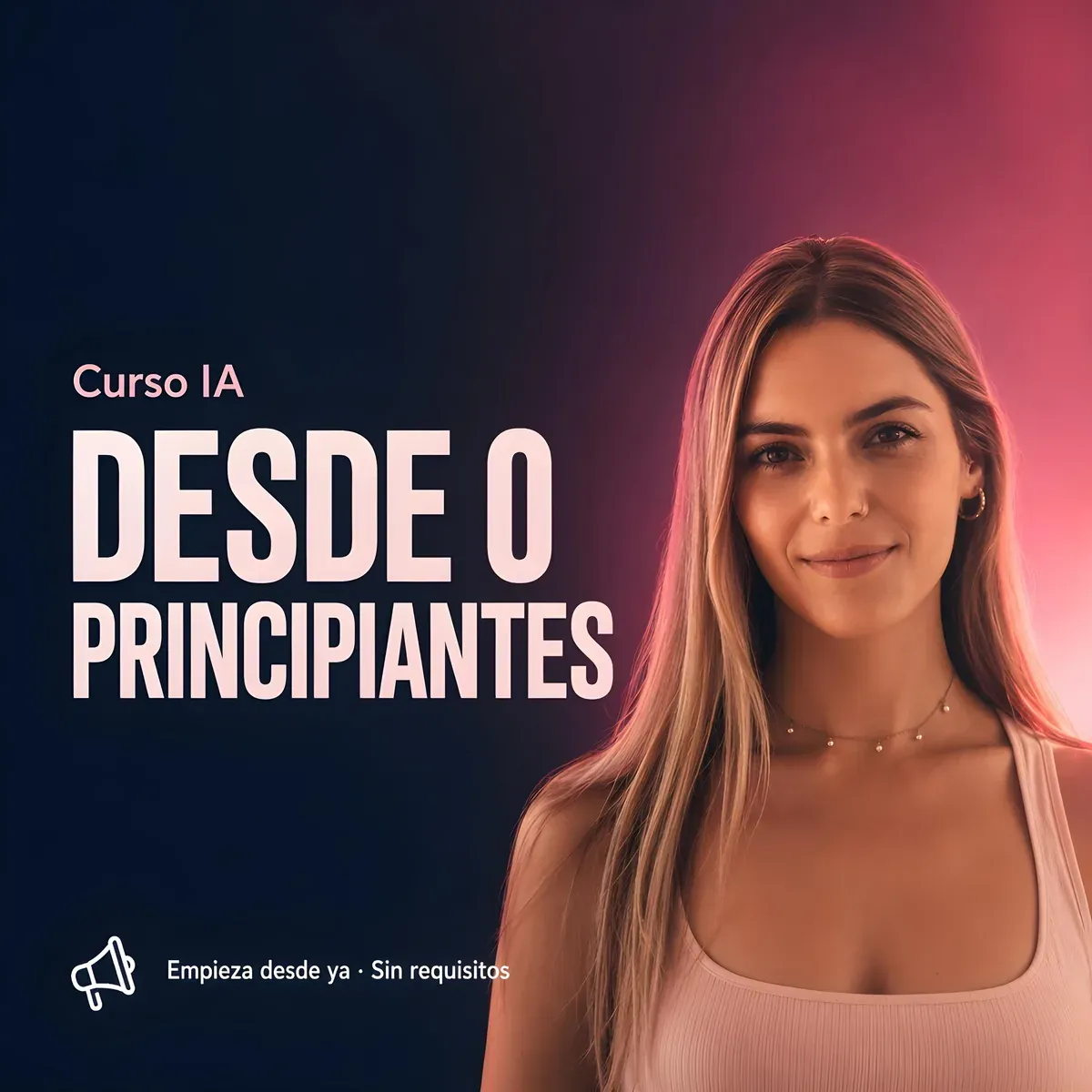 Portada del curso de IA desde 0