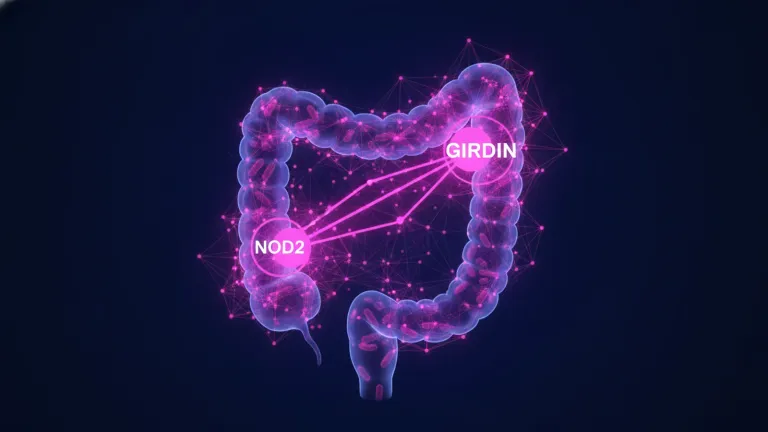Imagen de portada: IA desvela el misterio de Crohn: La conexión NOD2-Girdin